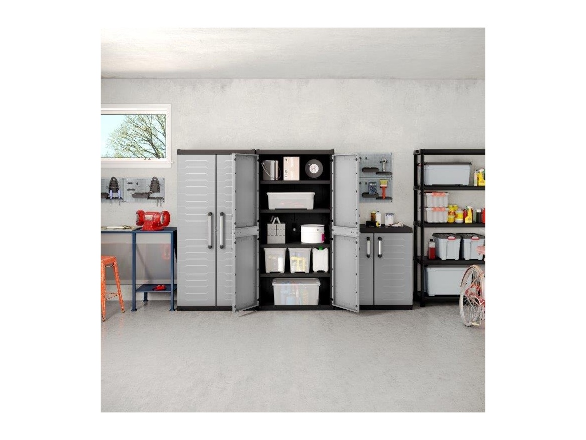 Keter Skříň  Detroit XL Low šedá