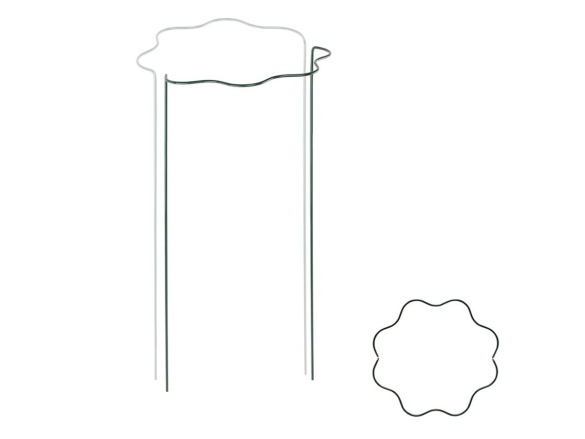 Bradas Vlnitá prstencová podpěra pro rostliny kruh průměr 30 cm / výška 55 cm