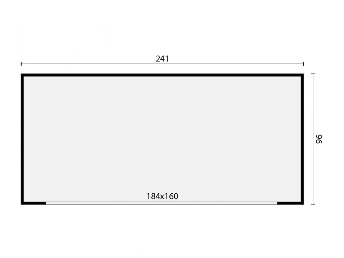 awning Durbin 214x95x170cm, for container storage