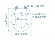 WC sedátka, záchodová prkna Schütte LIGHT WOOD | MDF, Soft Close