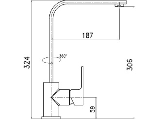 Vodovodné batérie – Novaservis Dřezová baterie Nobless Trend, chrom, stojánková, 41713,0