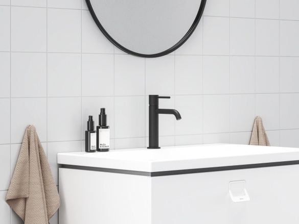 Ravak ES 012.11WV Umývadlová batéria BeCool 190 mm bez odtokovej armatúry, White Velvet