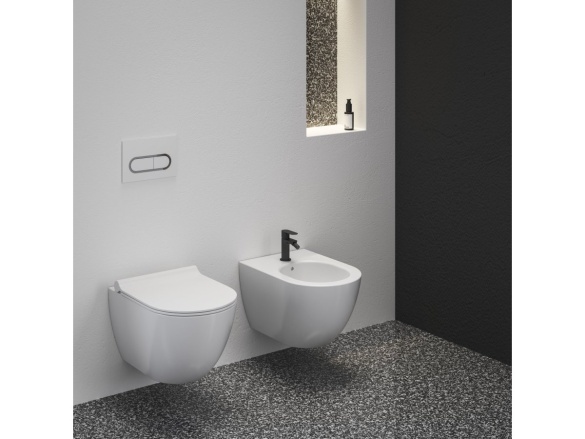 Ravak WC Uni Chrome RimOff, závesné, biela