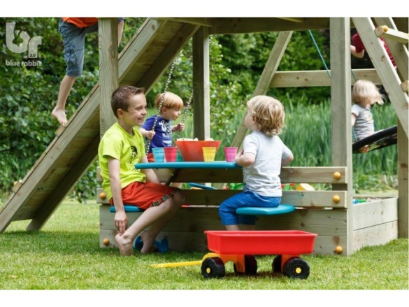 Gyermekjátszótér csúszdával Blue Rabbit Beach Hut