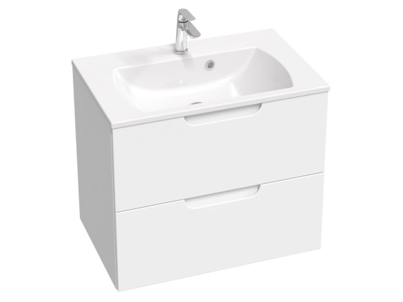 Ravak Umyvadlo Classic Slim 80, s otvorem pro baterii, s přepadem