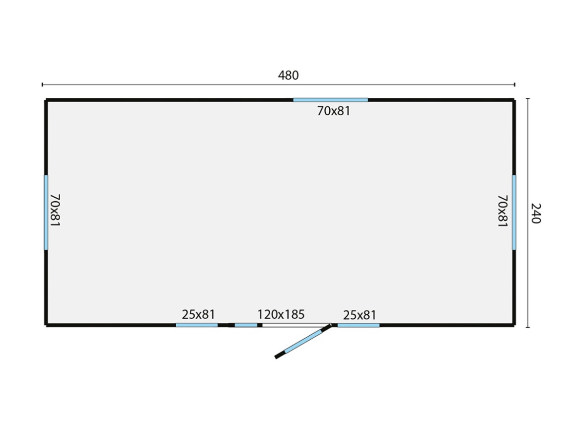 Dřevěný zahradní domek Tuindeco Patricia
