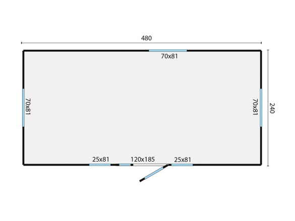 Drevený záhradný domček Tuindeco Patricia