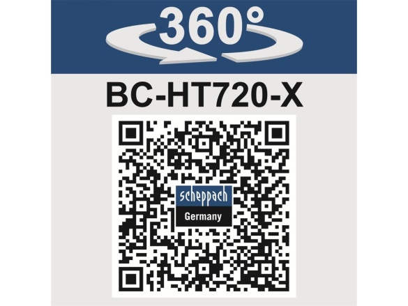 2x20 V IXES aku plotostřih (bez baterie a nabíječky) Scheppach BC-HT720-X