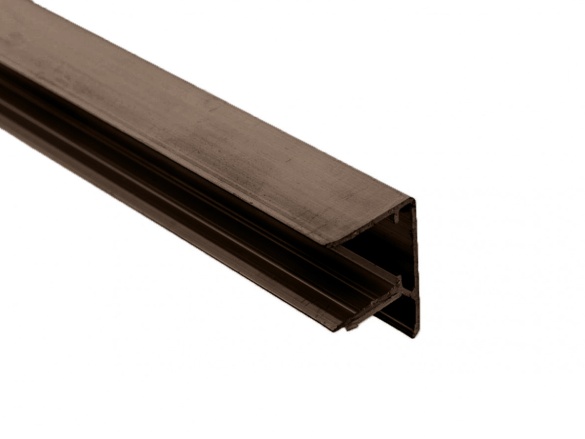 Ukončovacia lišta Gutta Guttaprofil ALU-U elox s okapničkou 16 mm