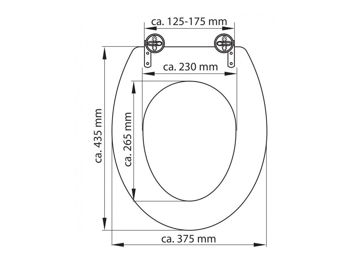 WC sedátka, záchodová prkna Schütte SOLID WOOD | MDF, bez Soft Close