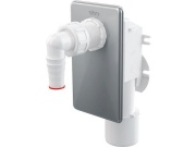 Alcadrain Pračkový sifon APS3, odpad 40/50 mm, podomítkový, bílý-chrom,  APS3