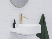 Ravak ES 014.20BLM Umyvadlová stojánková baterie 250 mm bez výpusti, Black Matt