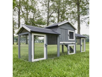 Chov zvierat –  Scobax Dřevěná králíkárna REYKJAVÍK, 2100x540x855 mm