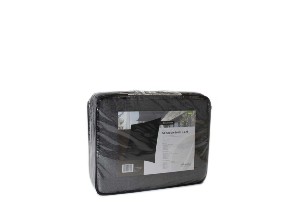 Stínící plachta ISEO čtvercová antracitová 3,6x3,6m