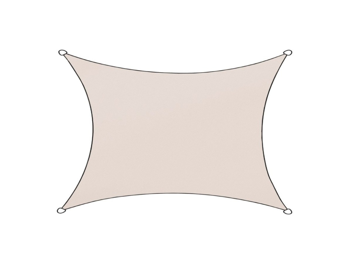 Stínící plachta LIVIGNO obdélníková béžová 3x4m