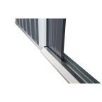 Zahradní domek kovový 3 x 2,4 m se sedlovou střechou antracit Riwall PRO RMSA 8x10 Anthracite