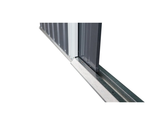 Zahradní domek kovový 3 x 2,4 m se sedlovou střechou antracit Riwall PRO RMSA 8x10 Anthracite