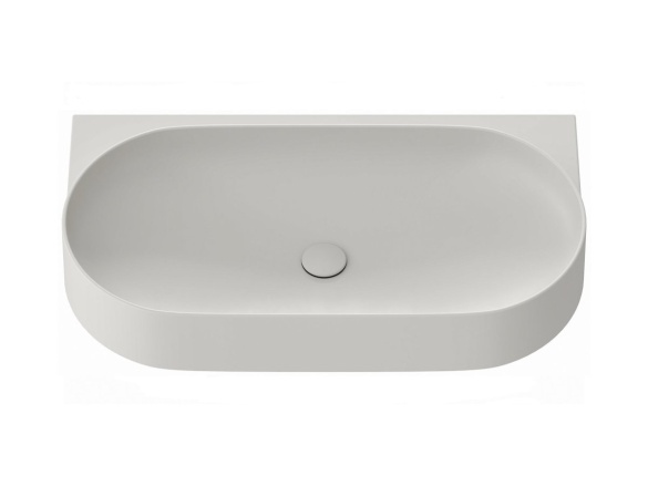 Ravak Umyvadlo Yard 80, s otvorem pro baterii, bez přepadu, bílá