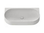 Ravak Umývadlo Yard 80, s otvorom pre batériu, bez prepadu, biela