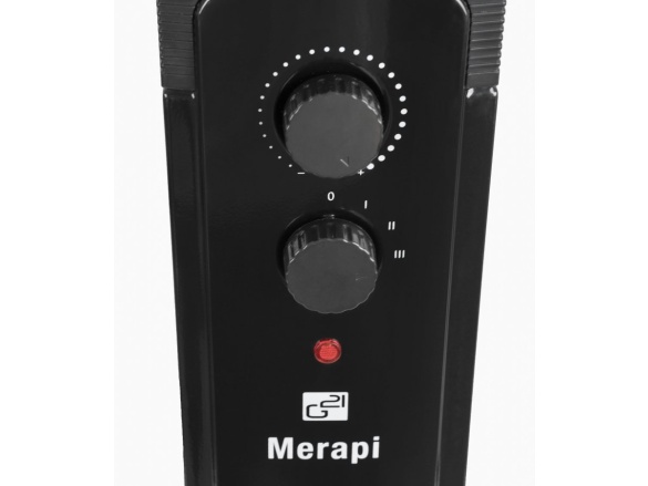 G21 Olejový radiátor  Merapi černý, 11 žeber, 2500 W