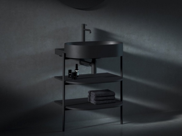 Ravak Umyvadlo Yard 60, s otvorem pro baterii, bez přepadu, Grey Green