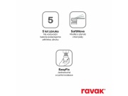 Ravak SG 056.20BLM Bidetová stojánková baterie 125 mm bez výpusti, černá matná