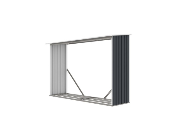 G21 Přístřešek na dřevo  WOH 181 - 242 x 75 cm, antracitový