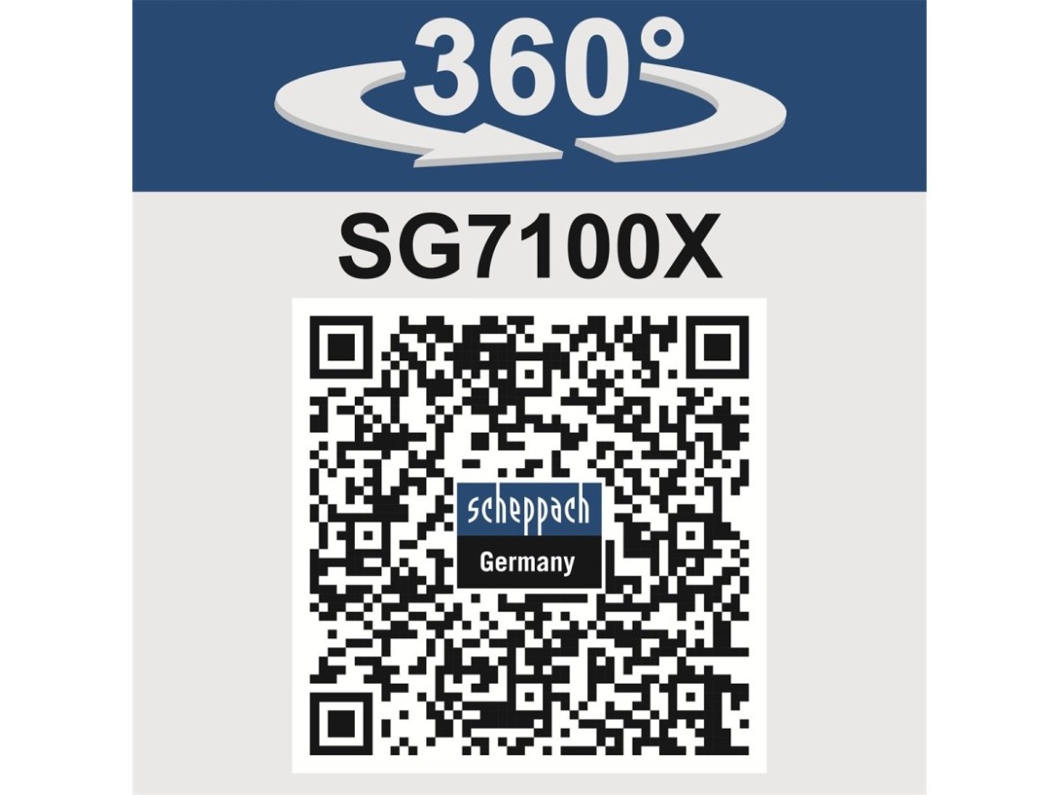 Rámová elektrocentrála 5500 W s regulací AVR a elektrostartem Scheppach SG 7100x