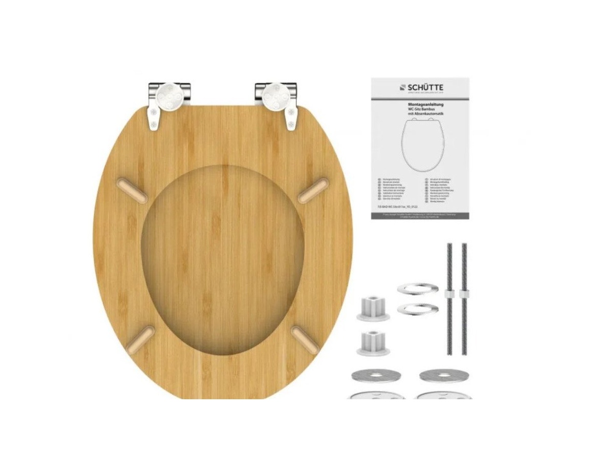 WC sedátka, záchodová prkna Schütte BAMBUS | Soft Close