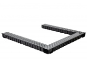 Plastový žlab s pozinkovanou mříží Gutta A15 set