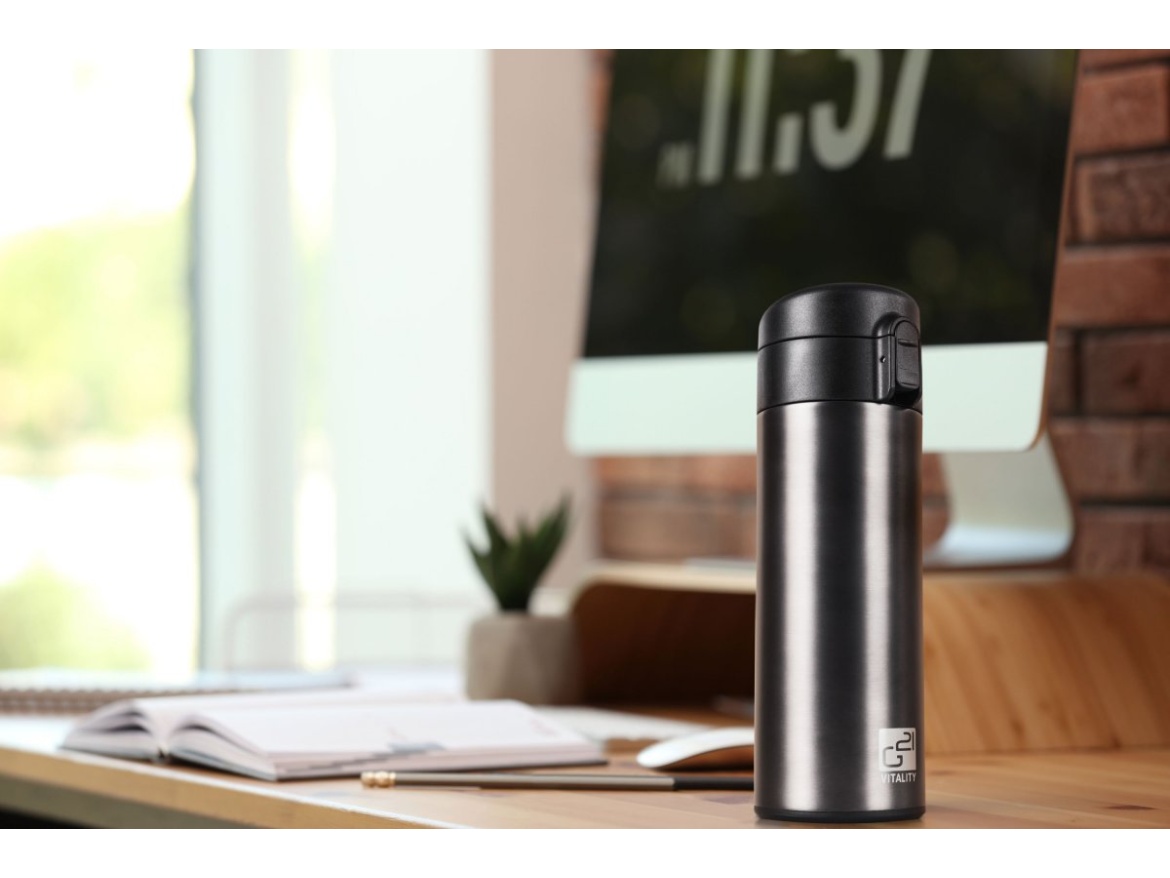 G21 Termoláhev  na pití, 350 ml, ocelově šedá