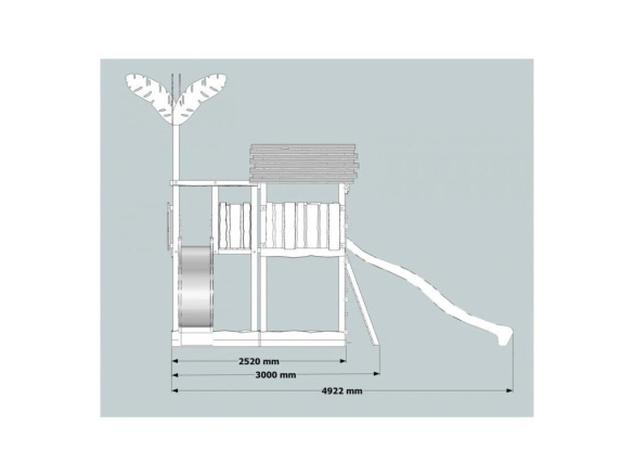Gyermekeknek játszótér a kertben Česká Manufaktura Čikita