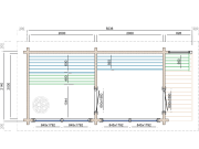 Sauna Tuindeco Tampere L 70