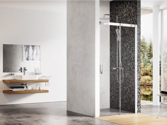 Ravak MSD2 100 P, lesk+transparent