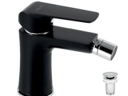 Novaservis Bidetová baterie Nobless Tina, černá/mat, stojánková, s výpustí,  38011,5