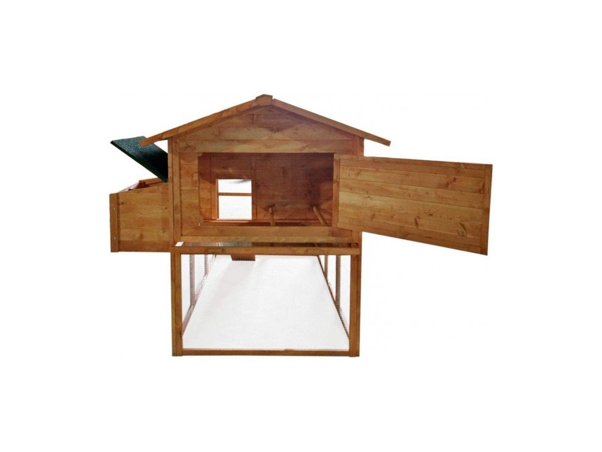 Kurník Scobax Dřevěný kurník BRUSEL MAXI, 1930x1770x1730 mm