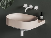 Ravak Umyvadlo Yard 60, bez otvoru pro baterii, bez přepadu, Alabaster Pink