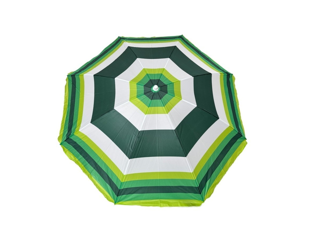 Greenmill Plážový slunečník JKB03 - zelený pruh