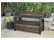 Keter Zahradní lavice Keter Deco Bench 227L - 133x61x89 cm - walnut / antracit
