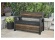 Keter Zahradní lavice Keter Deco Bench 227L - 133x61x89 cm - walnut / antracit