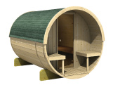 Finská sauna Karibu Fassauna 2