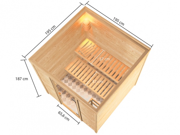 Finská sauna Karibu Jara