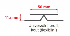 Flexibilní lišta Gutta Guttaprofil Standard-Flex