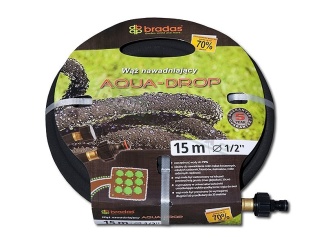 Fóliovníky – Bradas Zahradní zavlažovací hadice AQUA DROP 1/2" - 15m