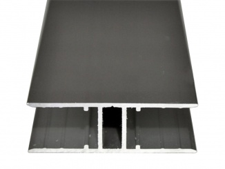 For hollow plates – Spojovací lišta ALU-H elox Spojovací H profil pro tloušťku 16mm z hliníku Barva: elox stříbrný, Šířka: 60, Délka: 2000, Síla desky: pro sílu PC 16