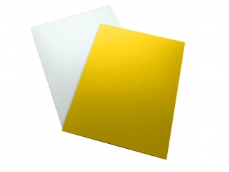 Full boards Exolon – BOND Kompozitní panel ZenitBOND Tloušťka: 3, Barva: žlutá mat/bílá mat, Kód barvy: RAL 1021/ RAL 9016, Šířka: 1500, Délka: 3050, Typ: tl. plechu 0,3mm, Hmotnost: 17.0