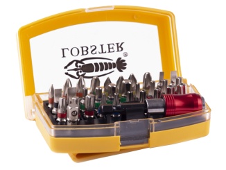 Fúrók és fúrók – Lobster Sada bitů s adaptérem