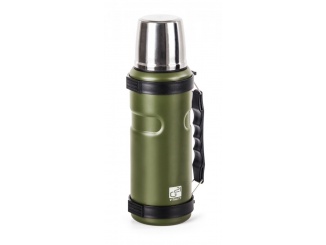 G21 – G21 Termoláhev na pití, 1000 ml, khaki zelená s rukojetí