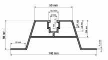 G21 Hliníkový profil  pro trapézovou střechu a čtyřhrannou matku, šíře 114mm, 6 m