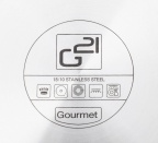 G21 Hrnec  Gourmet Magic s cedníkem 28 cm s poklicí nerez